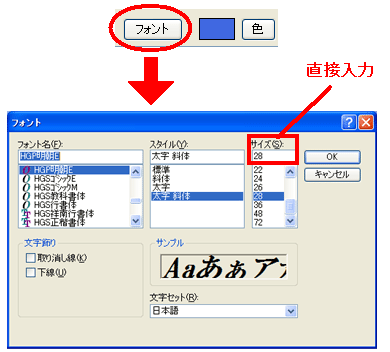 フォントについて