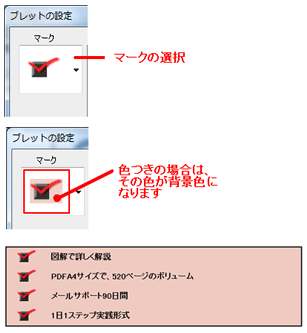 ブレットマーク